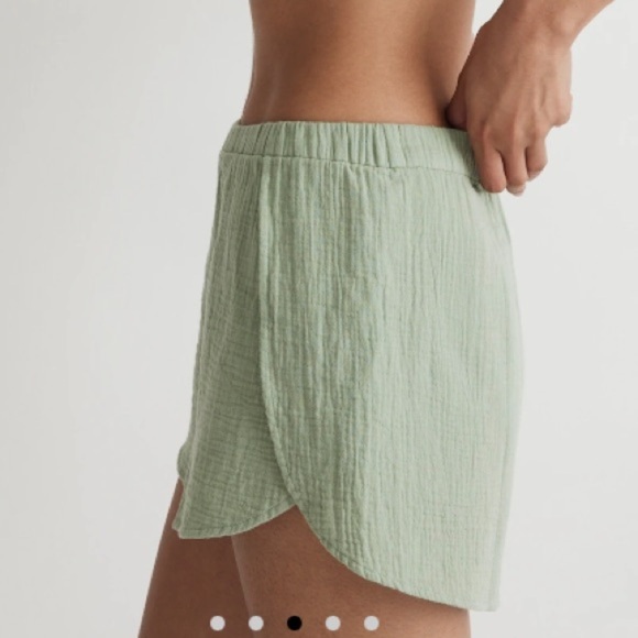 NWT Madewell SMALL Lightestspun Cover-Up Shorts Gatehouse Green - Picture 4 of 10